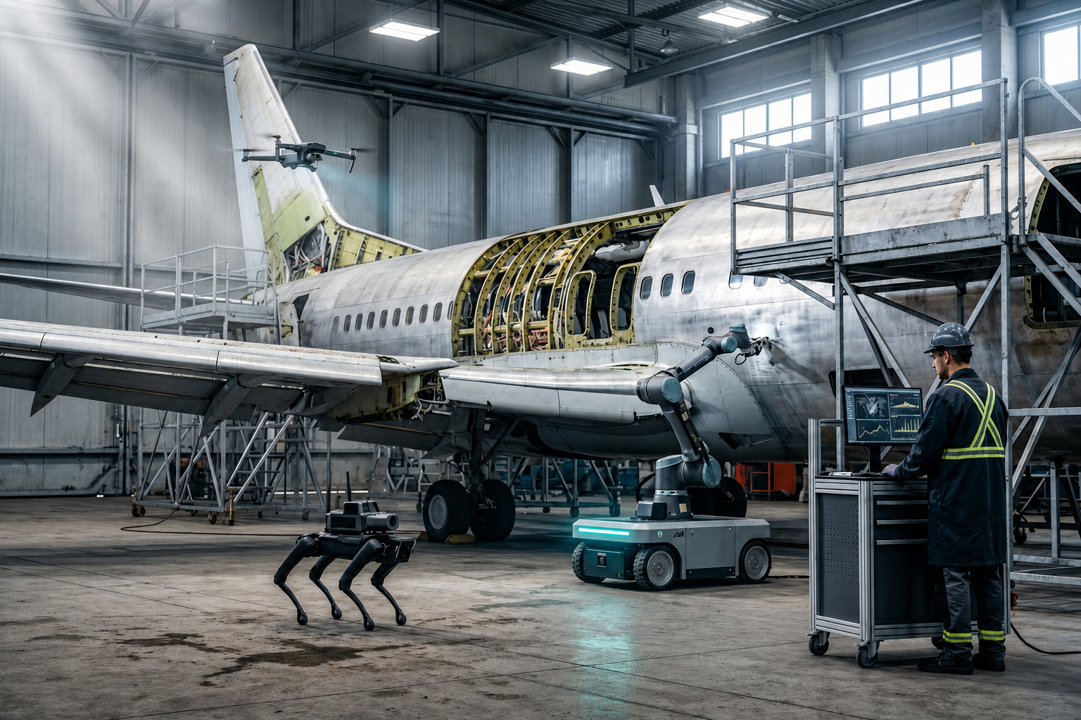 Aviation and aerospace robotics
