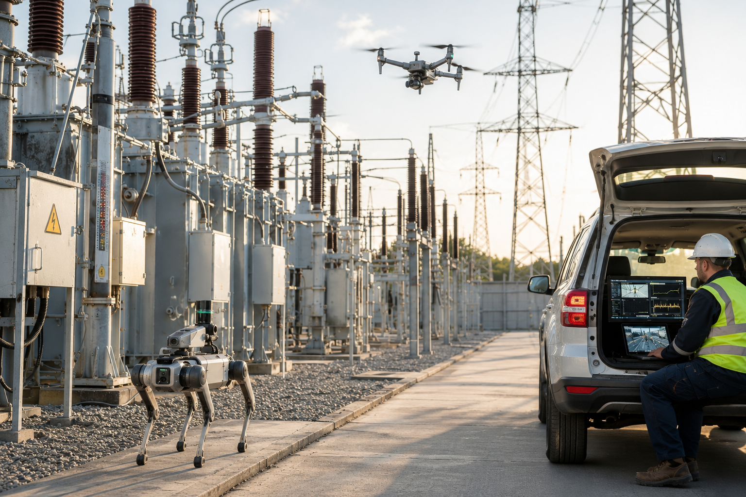Energy infrastructure robotics